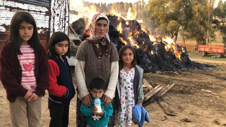 40 ton otu yakılan yaşlı kadının gözyaşları