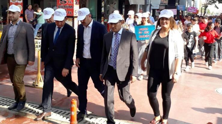 Sağlık için yürüdüler
