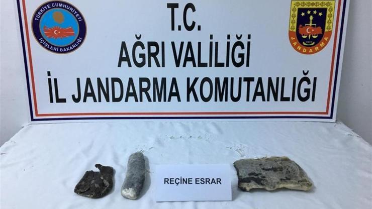 Yol kontrolü uygulamasında esrar ele geçirildi