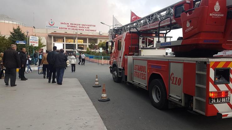 Bağcılar Eğitim ve Araştırma Hastanesinde yangın