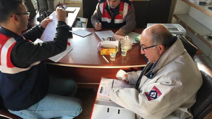 Amasya’da jandarma akaryakıt istasyonlarını denetledi