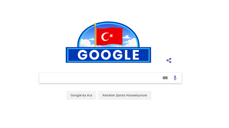 Google 29 Ekim Cumhuriyet Bayramını unutmadı