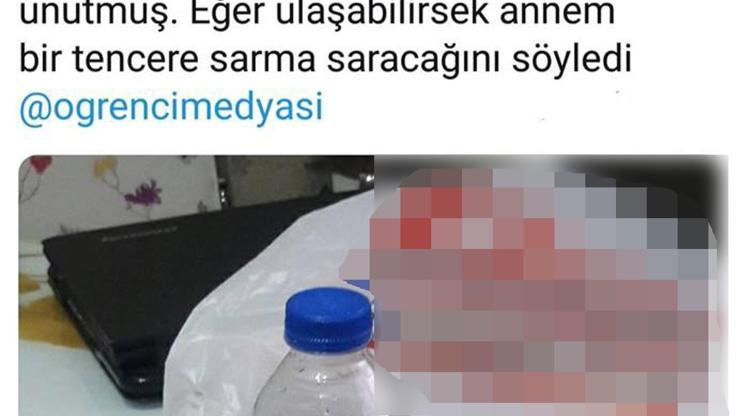 Araçta yemeğini unutan üniversiteliye bir tencere sarma sözü