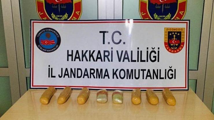 Yüksekova kırsalında eroin ele geçirildi