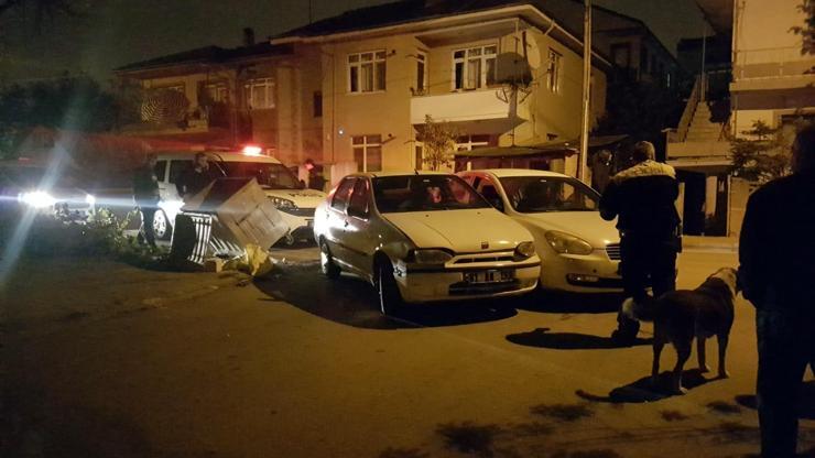Alkollü sürücü kaçarken sivil polis otosuna çarptı