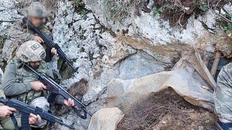 Amanoslarda PKKya ait sığınak bulundu