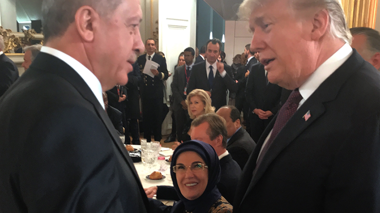 Erdoğan ve Trump yüz yüze görüştü