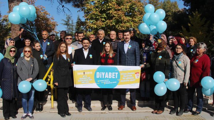 Burdurda Diyabet Farkındalık Yürüyüşü