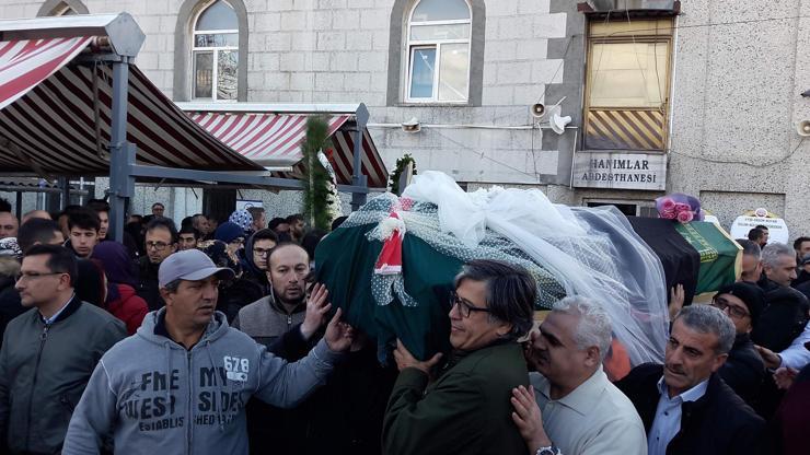 Bağcılardaki yangında ölen genç kız, tabutuna örtülen duvakla uğurlandı