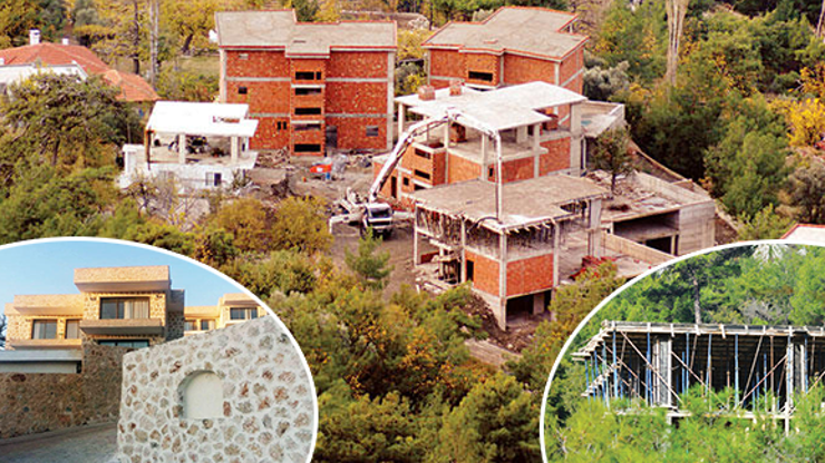 Kaşta kaçak villa inşaatları arttı