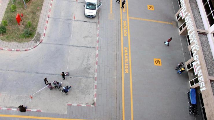 Erdemli Devlet Hastanesi’ne, ‘dumansız saha’