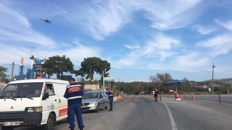 Jandarmadan hava destekli trafik denetimi
