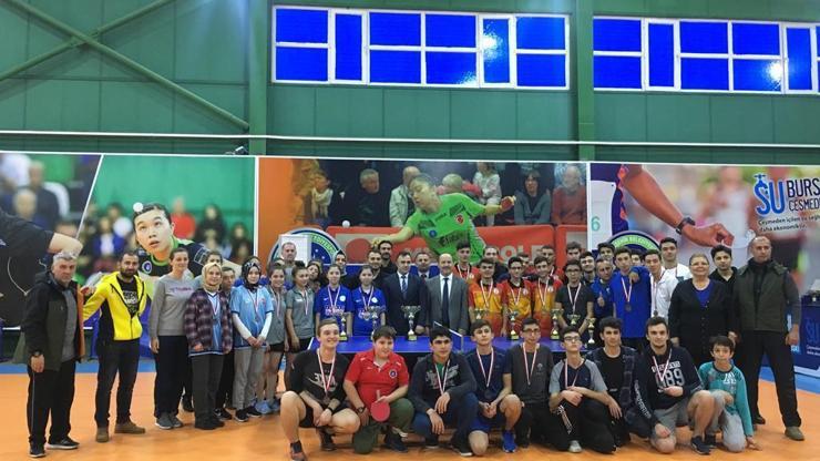 Okul sporları masa tenisi müsabakaları tamamlandı