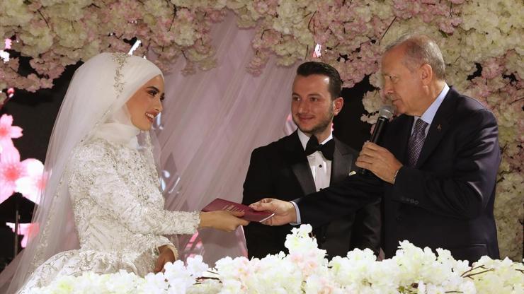 Cumhurbaşkanı Erdoğan nikah şahidi oldu