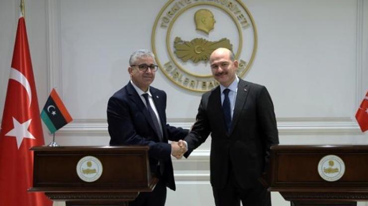 Bakan Soylu, Libyalı mevkidaşı ile görüştü