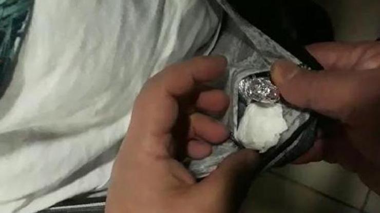 İç çamaşırından kokain çıktı