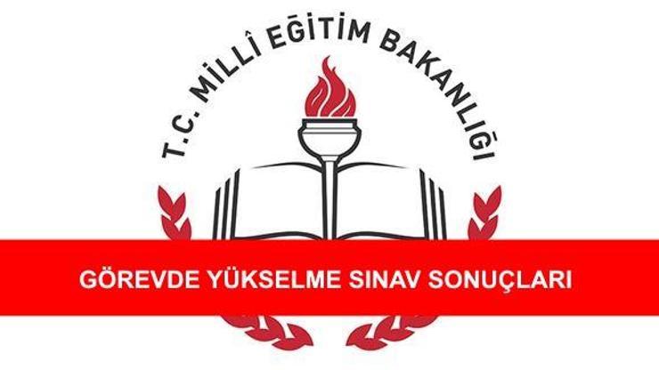 Görevde yükselme sınav sonuçları açıklandı | MEB ÖDSGM sorgulama