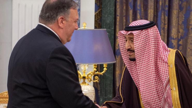 Pompeo, Kral Selman ve Veliaht Prens ile görüştü