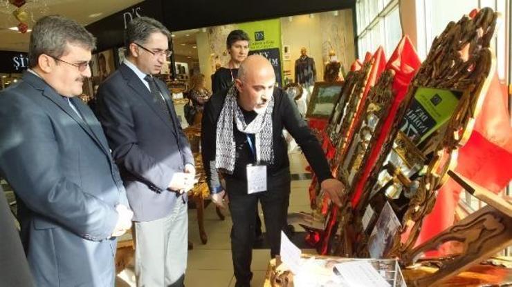 Havranlı kursiyerlerin eserleri Edremit’te sergileniyor
