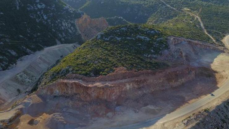 Yol yapımı için kurulan tesisten, piyasaya mıcır satıldığı iddiası
