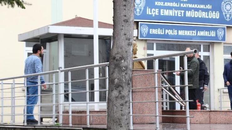 Ereğli Emniyet Müdürlüğü önünde kendisini yakmak istedi