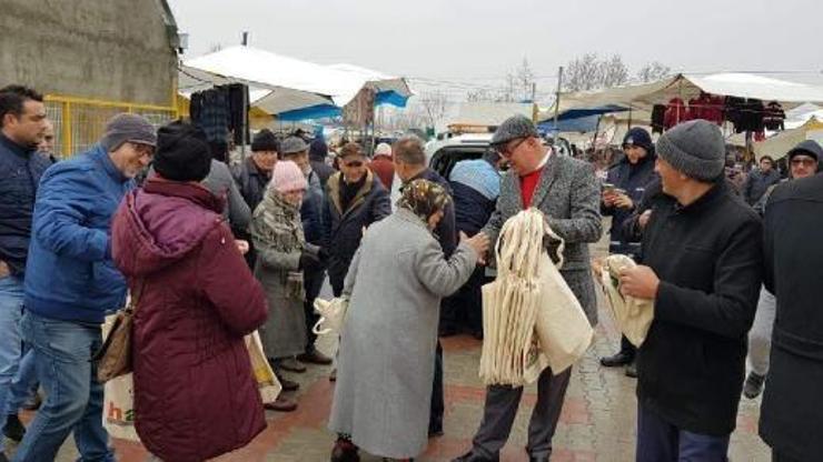 Havsa Belediyesi, 3 bin bez çanta dağıttı