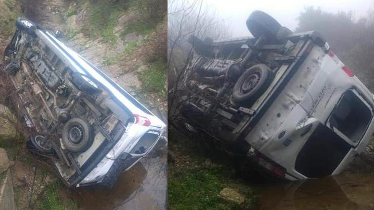 Aydında servis aracı yoldan çıktı, facia ucuz atlatıldı