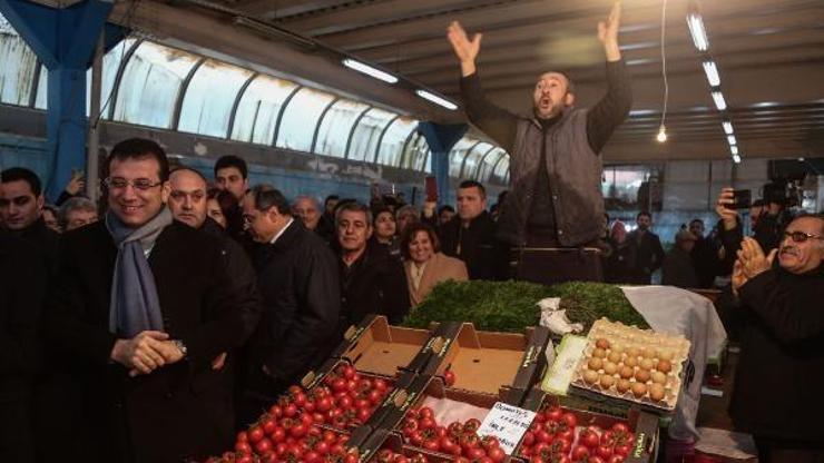 İmamoğlu seçim çalışmalarını Şişlide yürüttü