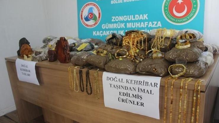 TIR dorsesinde ele geçirildi: 43 ton kehribar taşı