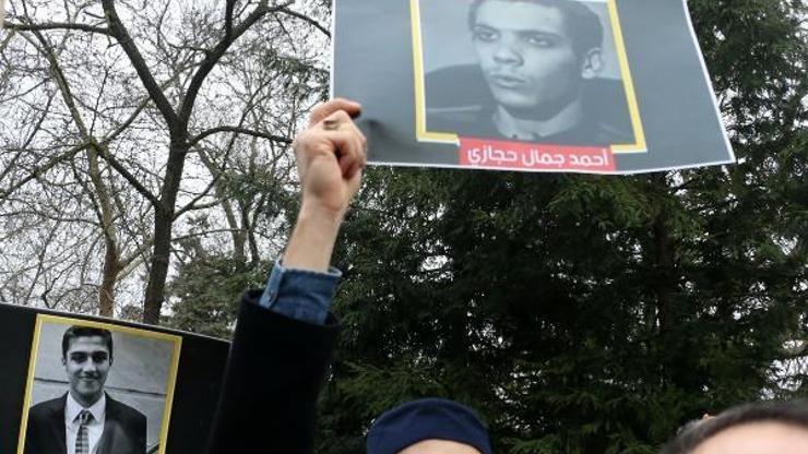 Mısır Konsolosluğunda idamlar protesto edildi