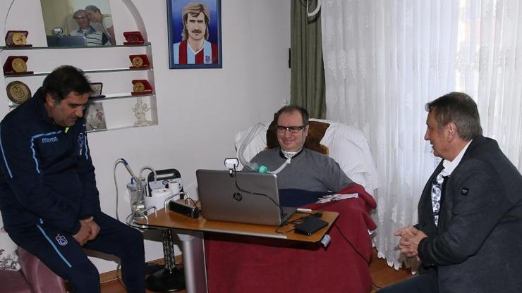 Trabzonspordan eski futbolcu İsmail Gökçeke ziyaret