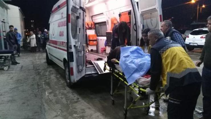 Otomobilin çarptığı kadın ağır yaralandı