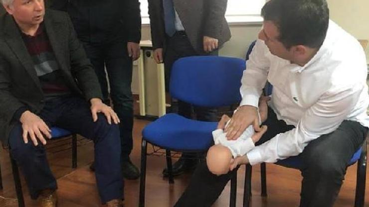 İlçe protokolüne ilk yardım kursu