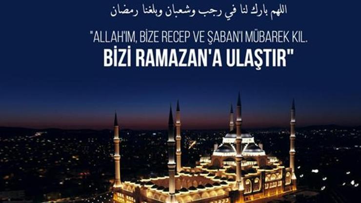 Cumhurbaşkanı Erdoğandan Regaib Kandili mesajı