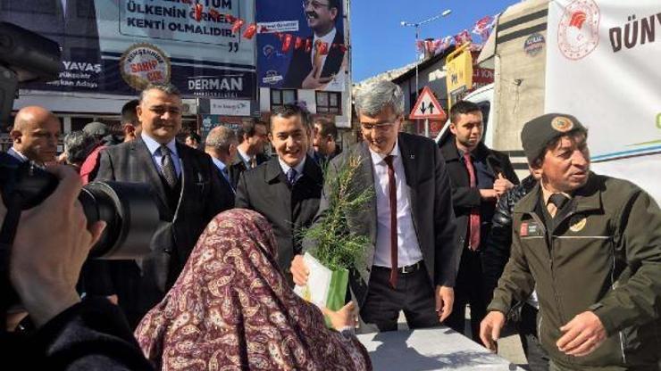 Beypazarında fidan dağıtıldı