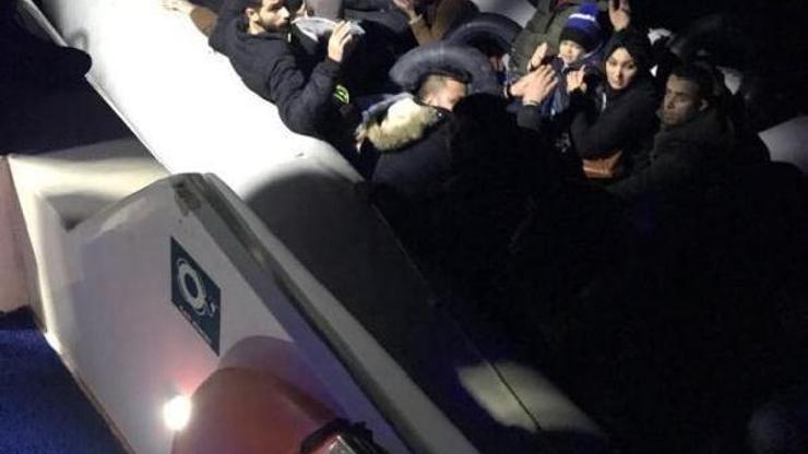 Didim açıklarında 20 kaçak göçmen yakalandı