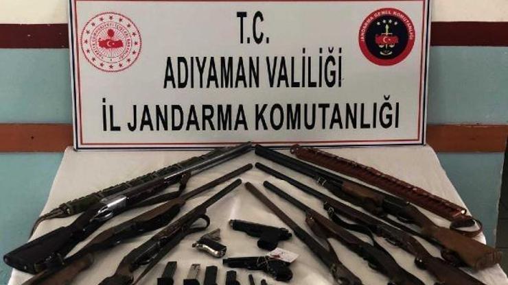 Adıyamanda silah atölyesi olarak kullanılan eve operasyon: 1 gözaltı