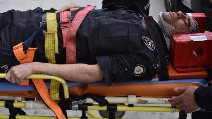 Şüpheli araç anonsu üzerine yola çıkan komiser yardımcısına, başka araç çarptı