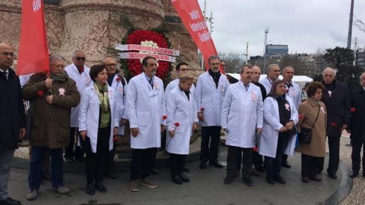 Taksim Meydanında Tıp Bayramı kutlandı