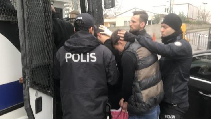 Beykozdaki uyuşturucu operasyonunda yakalananlar adliyeye sevk edildi