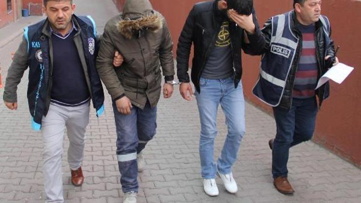Kayseride 2 hırsızlık şüphelisi adliyede