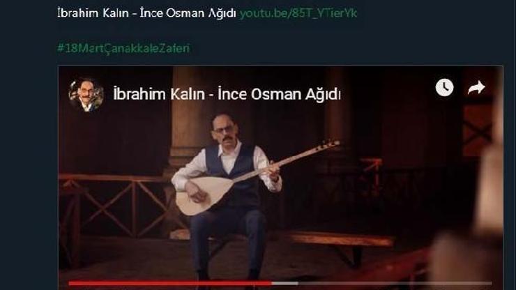 İbrahim Kalından Çanakkale ağıdı