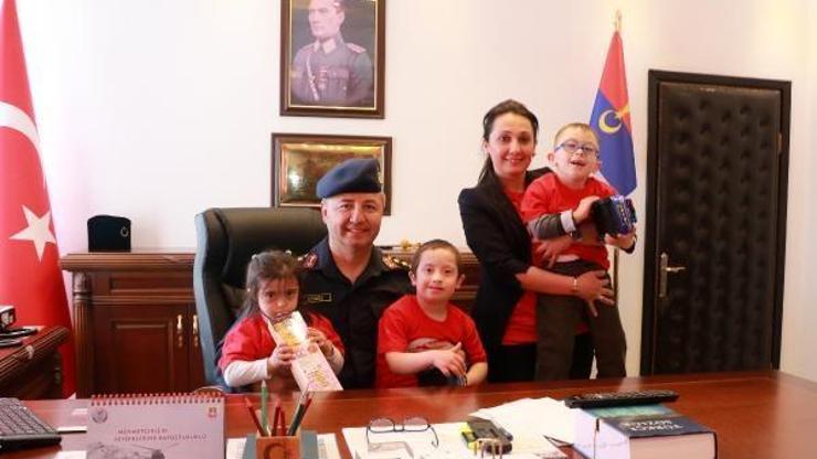 Özel öğrencilerden jandarmaya ziyaret