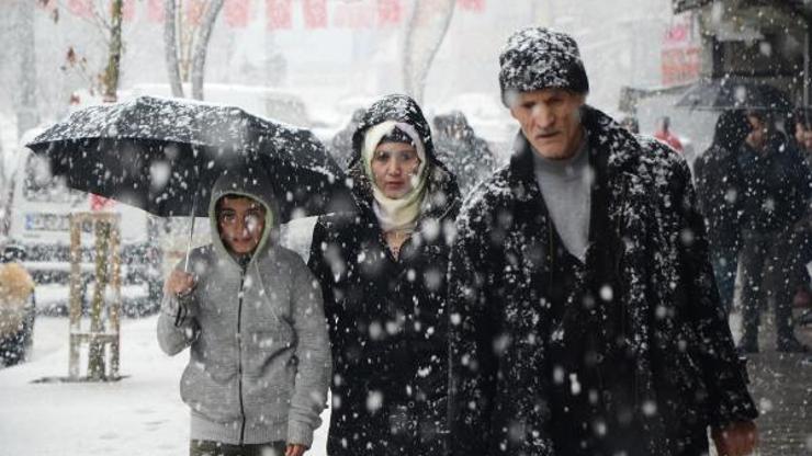 Hakkari, yağan karla beyaza büründü