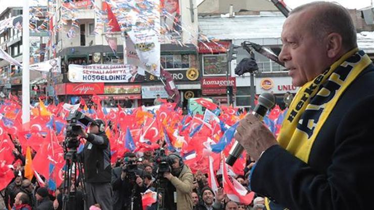 Cumhurbaşkanı Erdoğandan Ağrıya istihdam müjdesi
