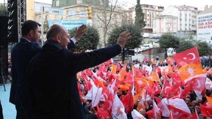 Bakan Kurum ve Soyludan Gaziosmanpaşada ortak miting