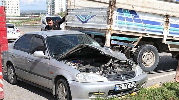 Kamyonetin altında kaldı