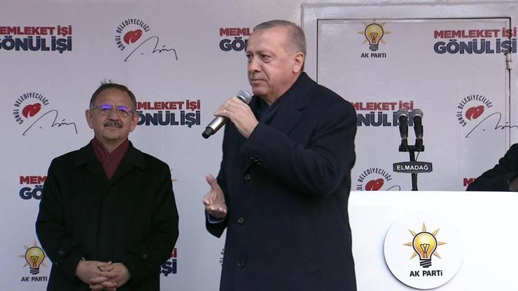 Son dakika... Cumhurbaşkanı Erdoğan Elmadağda