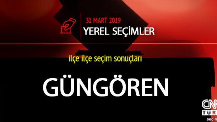 Güngören ilçe seçim sonuçları: İstanbul Güngören yerel seçim oy oranları
