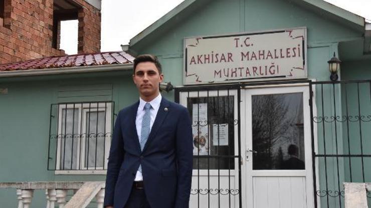 Türkiye’nin en genç muhtarlarından biri oldu